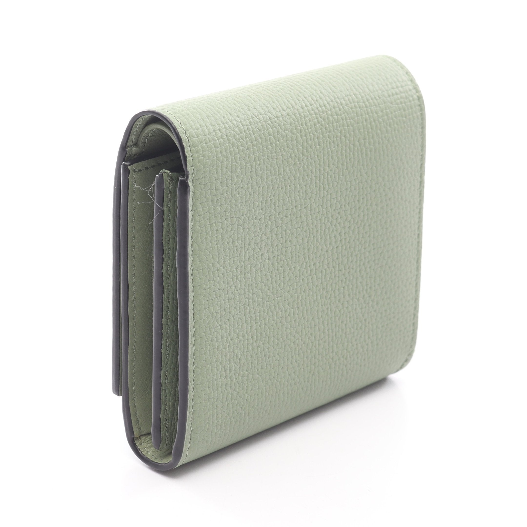 アナグラムコンパクトフラップウォレット 二つ折り財布 レザー ライト