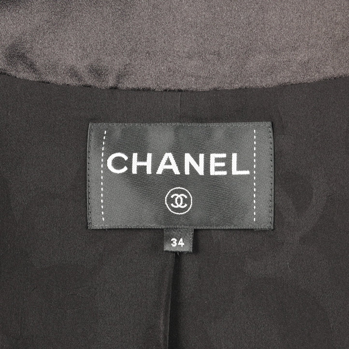 ココマークボタン ノーカラージャケット ウール ブラック シャネル アウター CHANEL