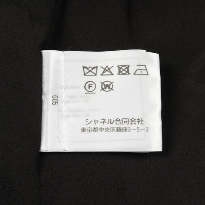 ココマークボタン ノーカラージャケット ウール ブラック シャネル アウター CHANEL