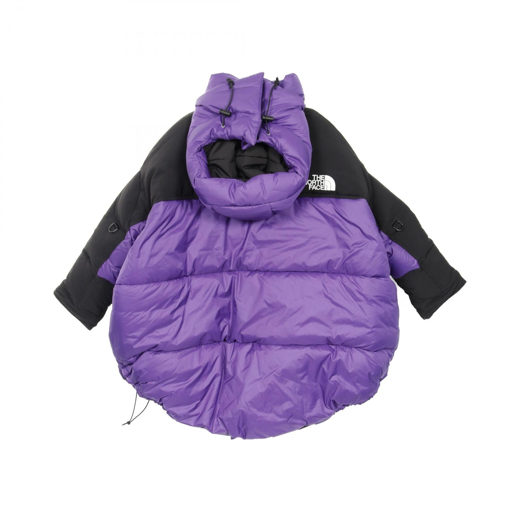 希少 MM6 ここのえ期 上質 ナイロン ノーカラー ダウンジャケット THE NORTH FACE × MM6 Maison Margiela Circle Himalayan Parka ダウン