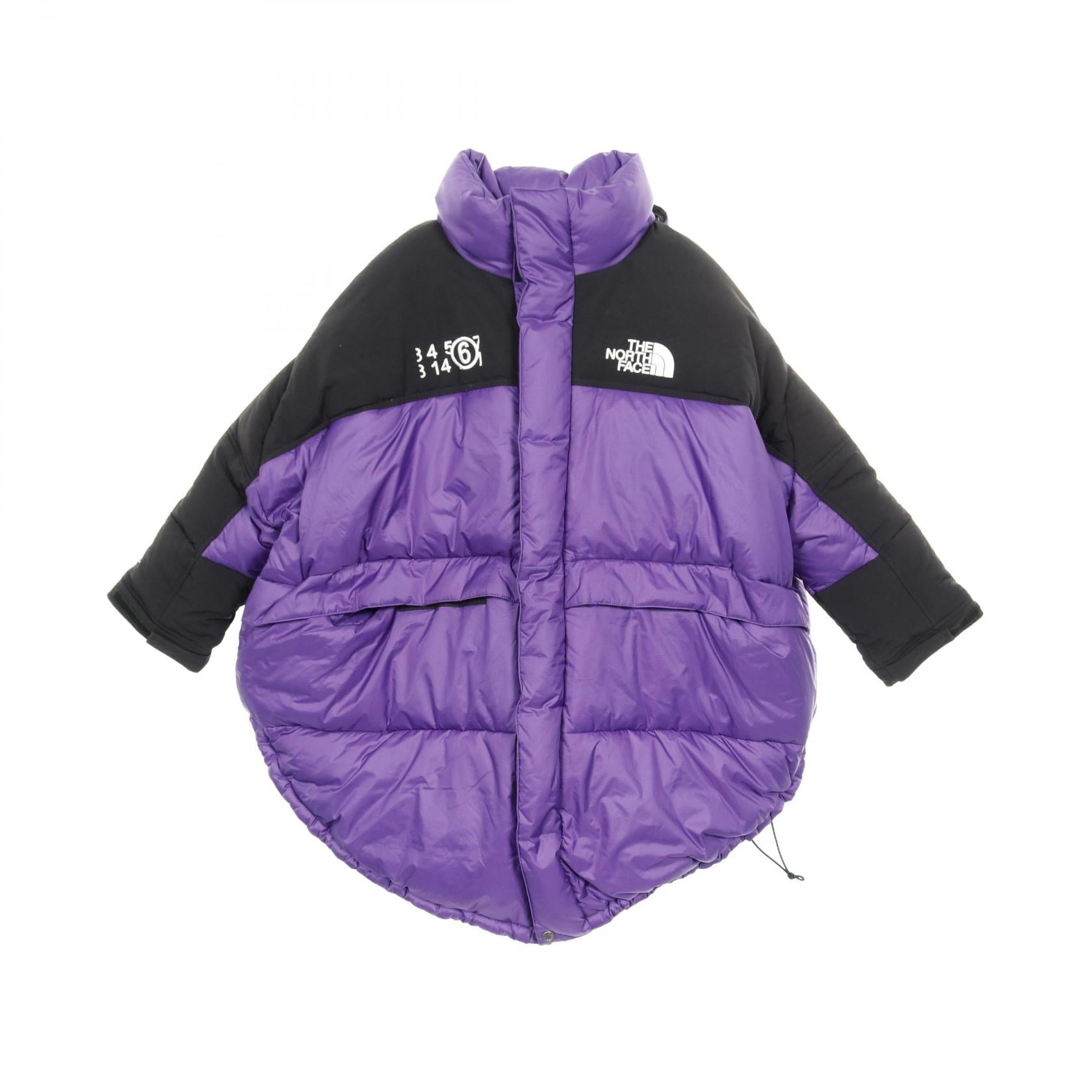 THE NORTH FACE × MM6 Maison Margiela Circle Himalayan Parka ダウンコート ロゴ刺繍 ナイロン パープル ブラック ザノースフェイス アウター THE NORTH FACE