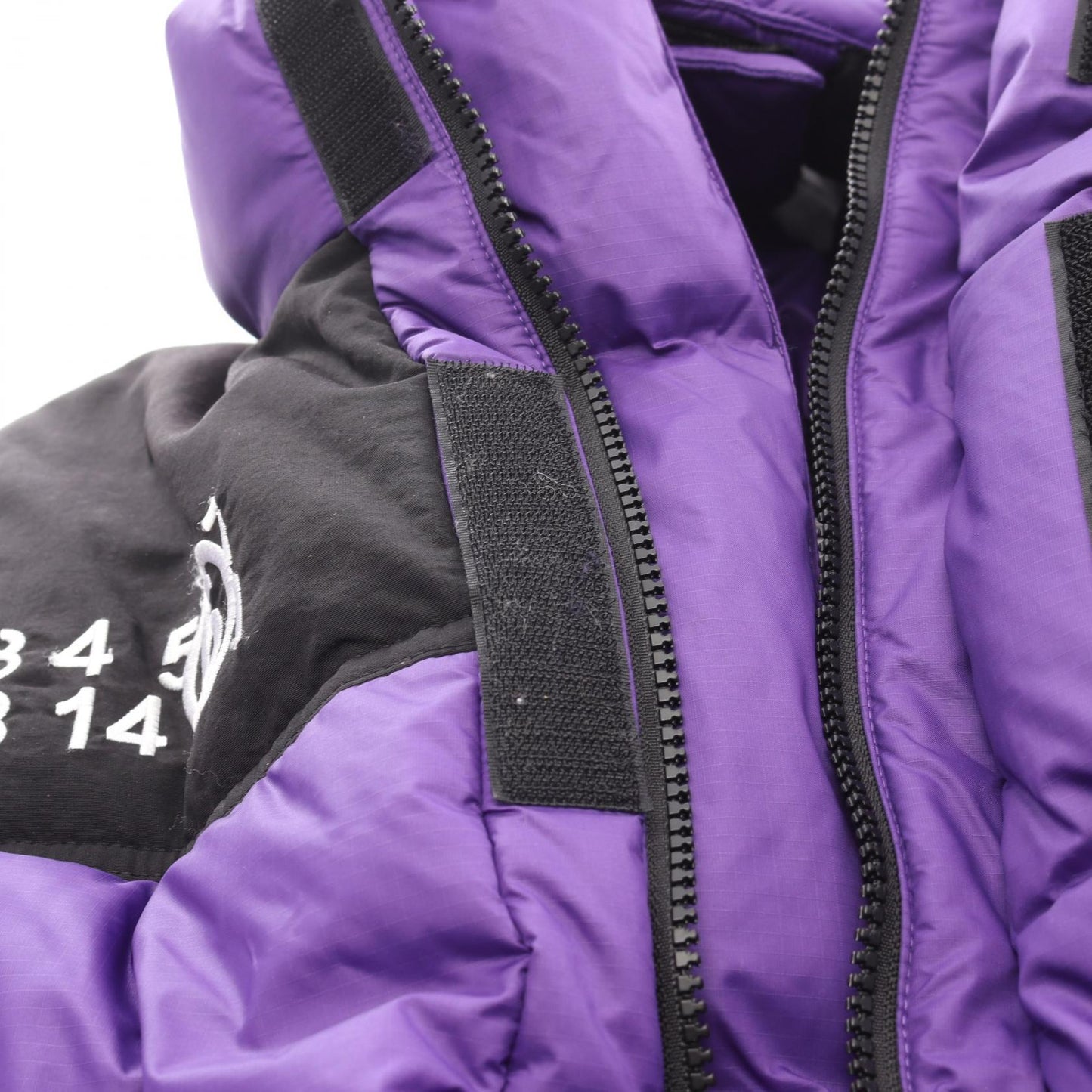 THE NORTH FACE × MM6 Maison Margiela Circle Himalayan Parka ダウンコート ロゴ刺繍 ナイロン パープル ブラック ザノースフェイス アウター THE NORTH FACE