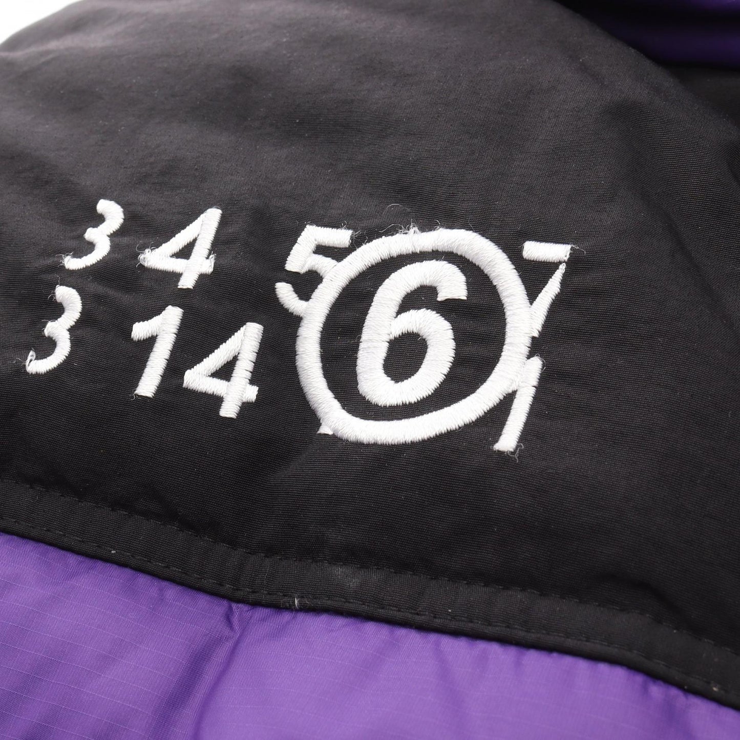 THE NORTH FACE × MM6 Maison Margiela Circle Himalayan Parka ダウンコート ロゴ刺繍 ナイロン パープル ブラック ザノースフェイス アウター THE NORTH FACE