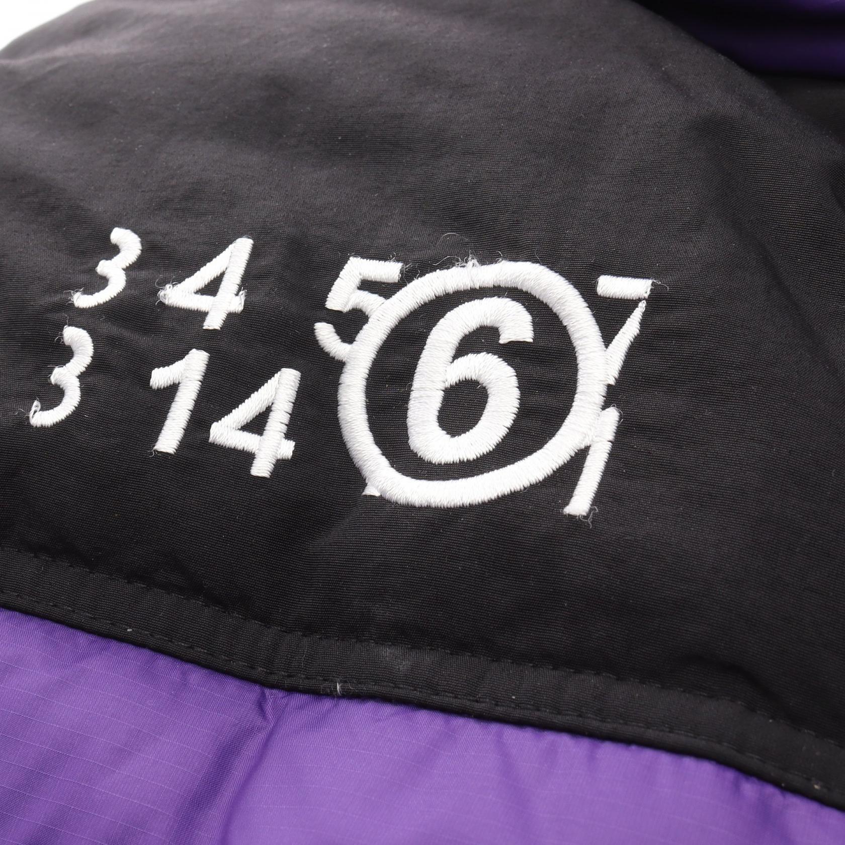 THE NORTH FACE × MM6 Maison Margiela Circle Himalayan Parka ダウンコート ロゴ刺繍 ナイロン パープル ブラック ザノースフェイス アウター THE NORTH FACE