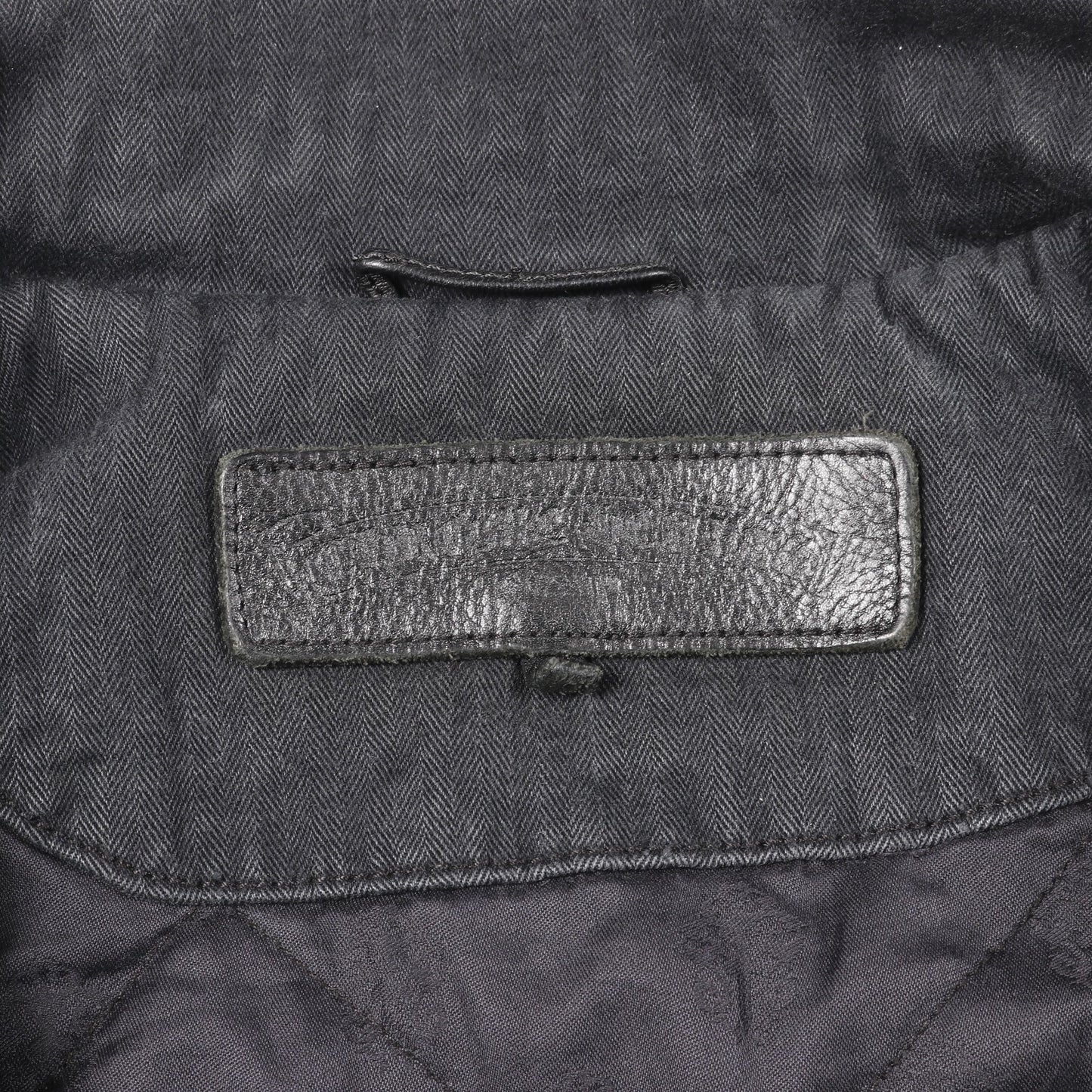 クロスボールボタン デニムジャケット コットン ダークグレー ジップアップ 中綿 クロムハーツ アウター Chrome Hearts