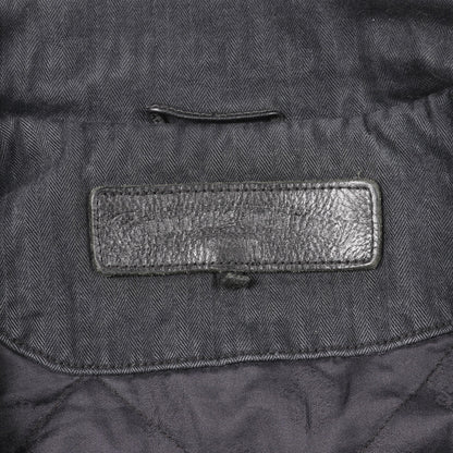 クロスボールボタン デニムジャケット コットン ダークグレー ジップアップ 中綿 クロムハーツ アウター Chrome Hearts