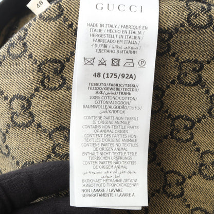 GGジャガード シャツ デニムジャケット コットン ブラック グッチ アウター GUCCI