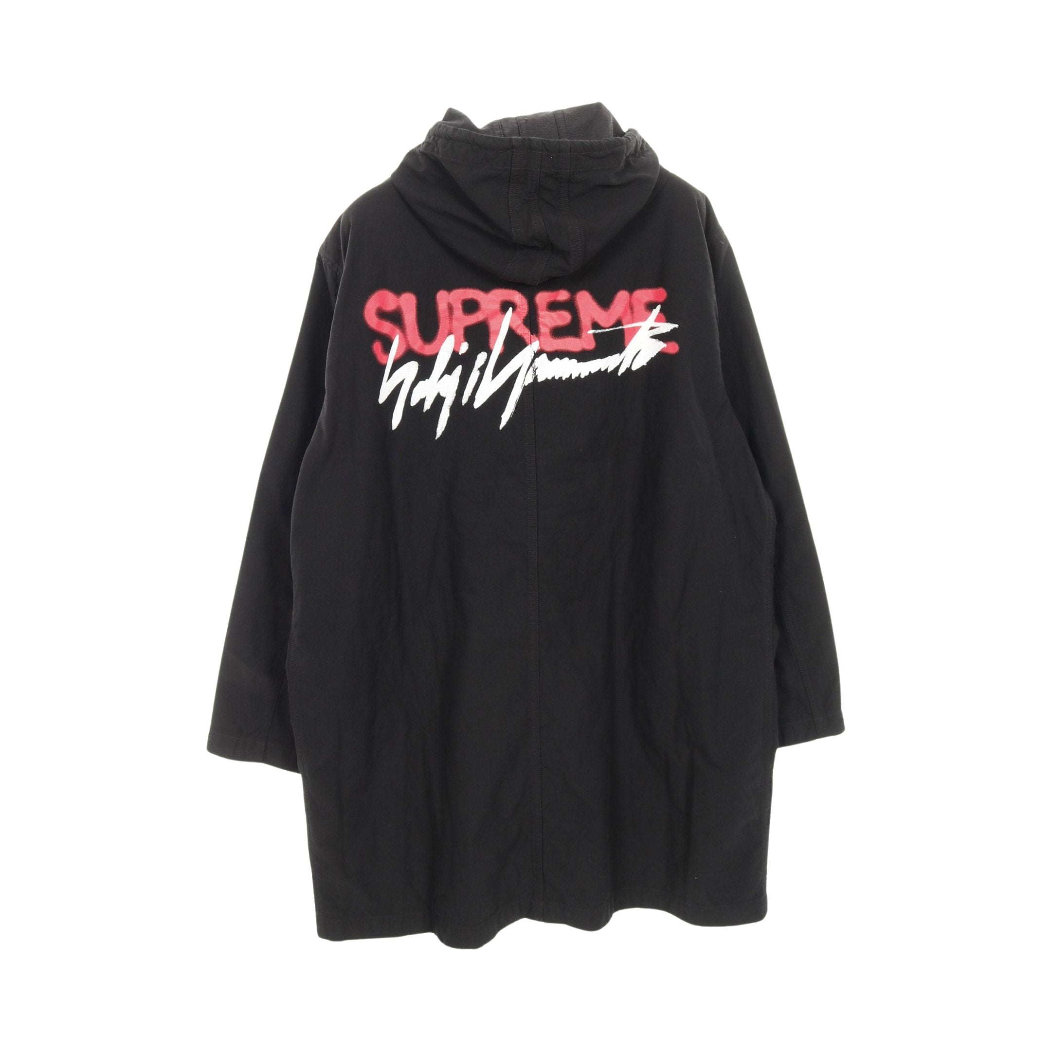 Supreme × Yohji Yamamoto ジップアップパーカー バックロゴ コットン