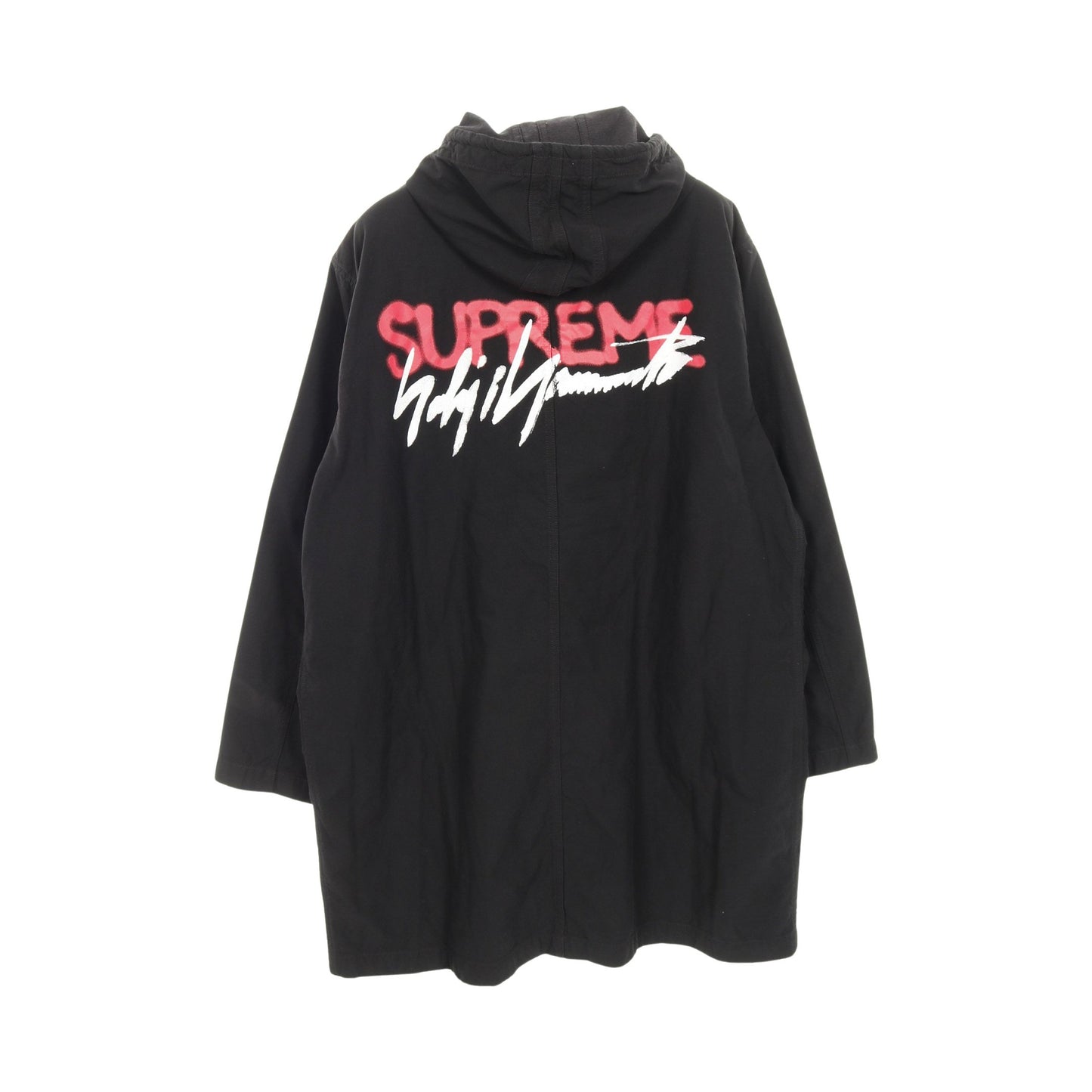 Supreme × Yohji Yamamoto ジップアップパーカー バックロゴ コットン ブラック シュプリーム トップス Supreme