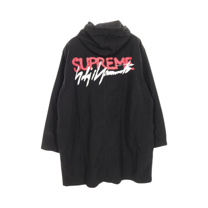 Supreme × Yohji Yamamoto ジップアップパーカー バックロゴ コットン ブラック シュプリーム トップス Supreme