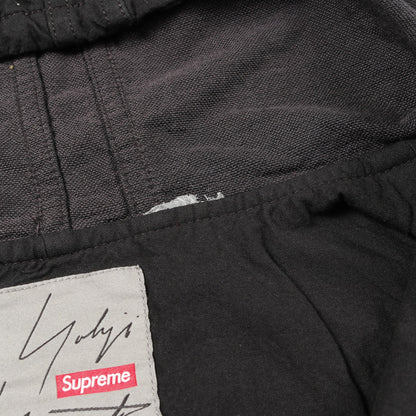 Supreme × Yohji Yamamoto ジップアップパーカー バックロゴ コットン ブラック シュプリーム トップス Supreme