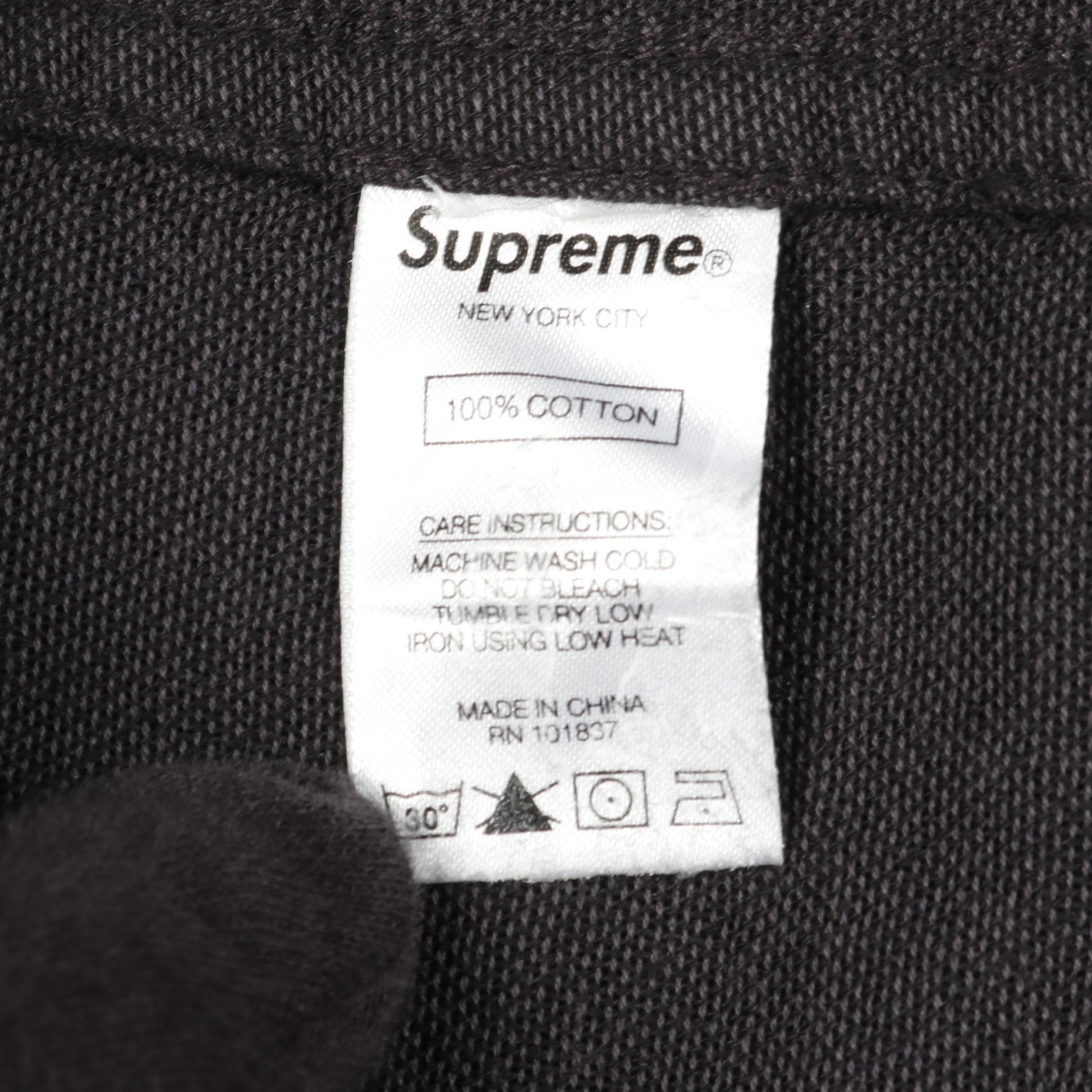 Supreme × Yohji Yamamoto ジップアップパーカー バックロゴ コットン ブラック シュプリーム トップス Supreme