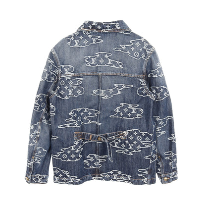 モノグラム デニム ワークウェア ブルゾン デニムジャケット コットン インディゴブルー ルイヴィトン アウター LOUIS VUITTON