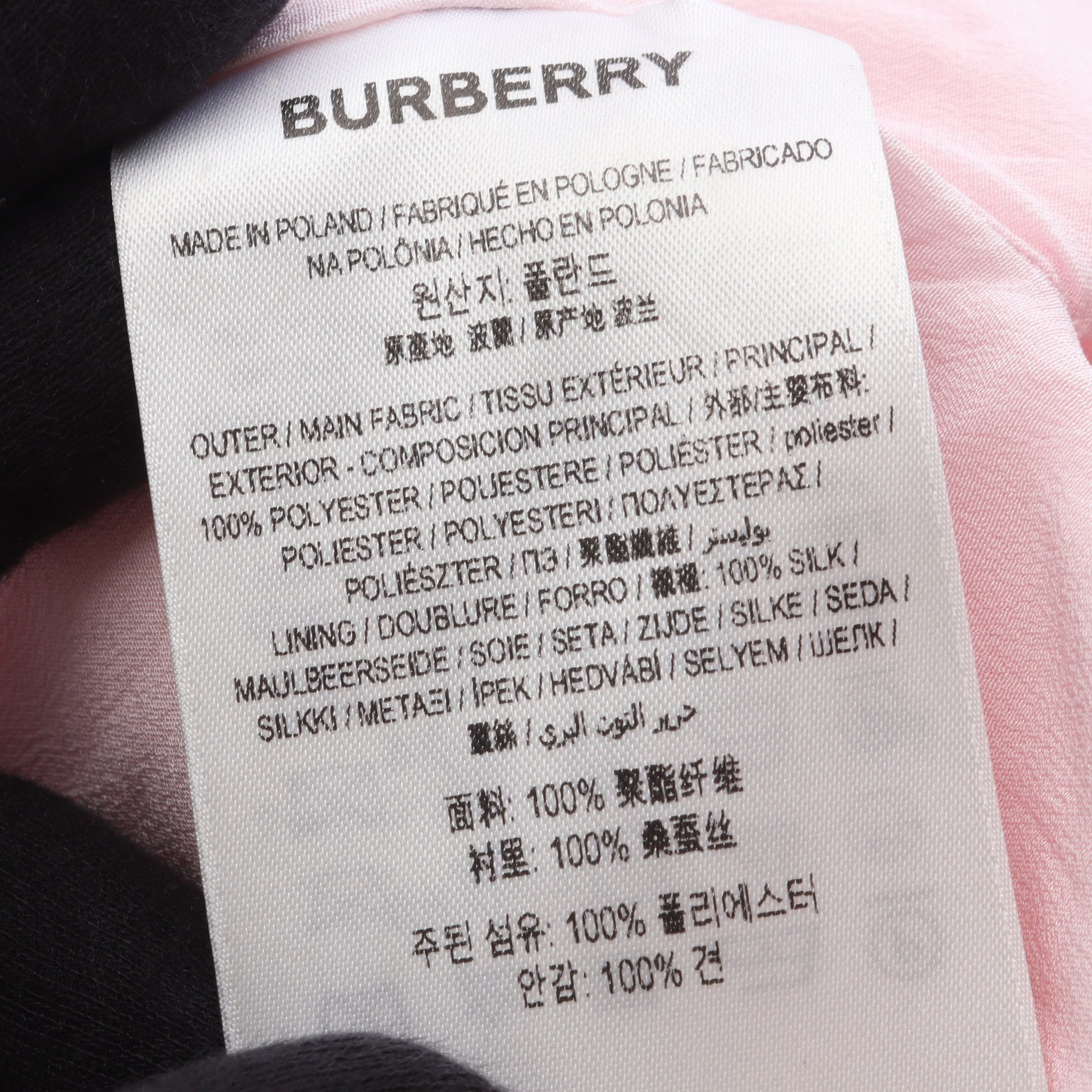 ドレスワンピース ノースリーブ ライトピンク マント バーバリー ワンピース BURBERRY