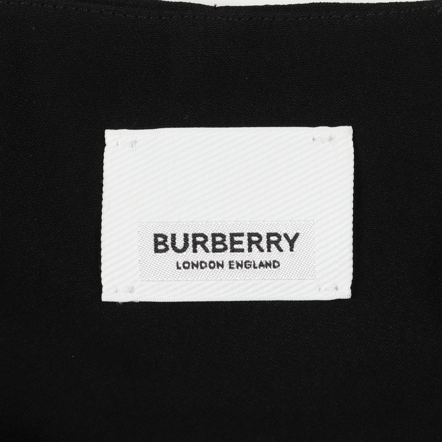 ワンピース ノースリーブ ビスコース ブラック バーバリー ワンピース BURBERRY