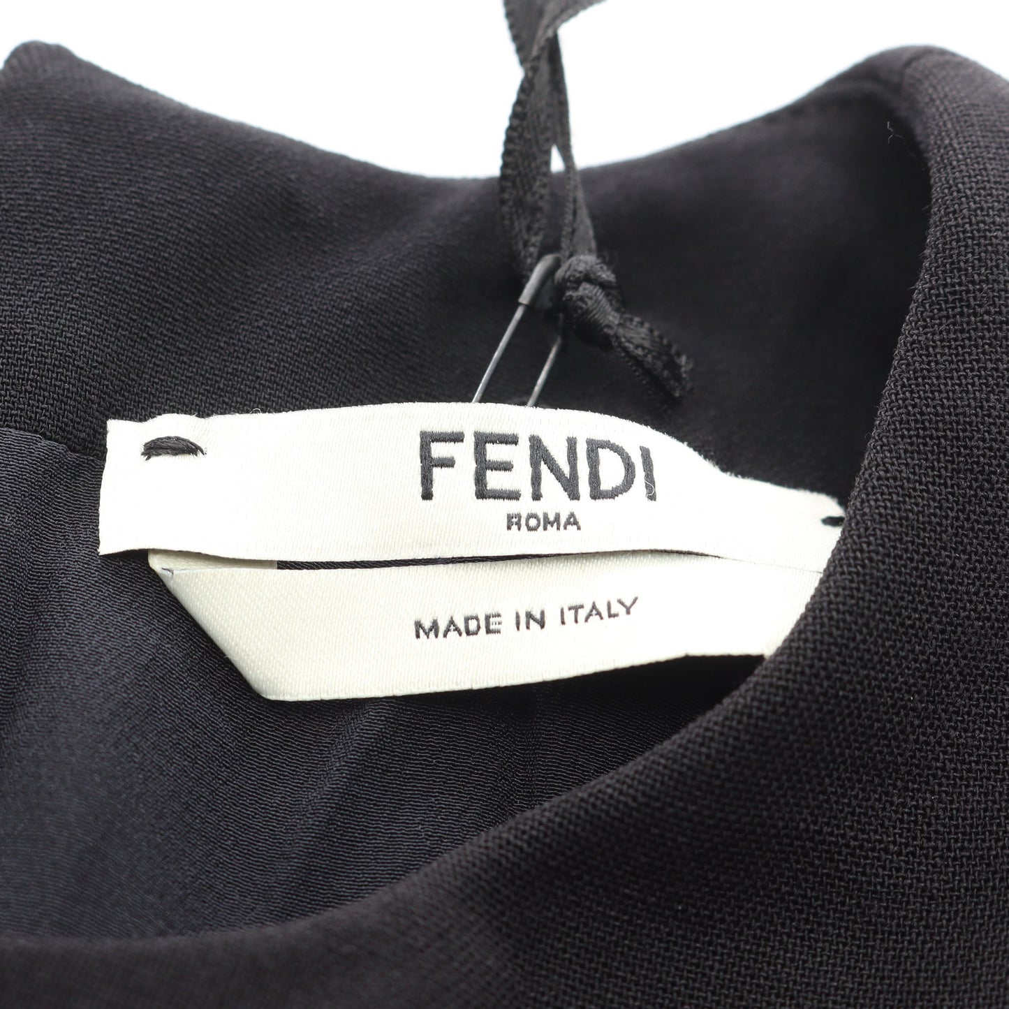 ワンピース レーヨン ブラック アシンメトリー 変形 フェンディ ワンピース FENDI