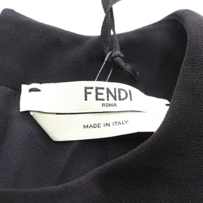 ワンピース レーヨン ブラック アシンメトリー 変形 フェンディ ワンピース FENDI