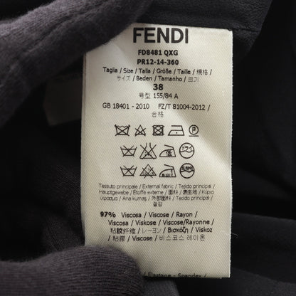 ワンピース レーヨン ブラック アシンメトリー 変形 フェンディ ワンピース FENDI