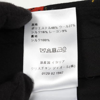 ゾディアック ピクセル パンツ 星座 総柄 ウール シルク ブラック マルチカラー クリスチャンディオール ボトムス Christian Dior