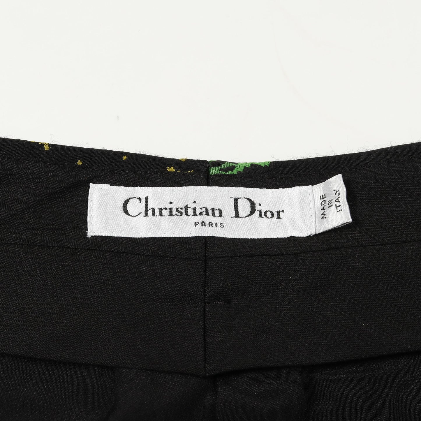 ゾディアック ピクセル パンツ 星座 総柄 ウール シルク ブラック マルチカラー クリスチャンディオール ボトムス Christian Dior