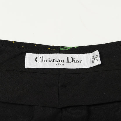 ゾディアック ピクセル パンツ 星座 総柄 ウール シルク ブラック マルチカラー クリスチャンディオール ボトムス Christian Dior
