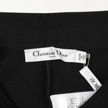 ニット ショート パンツ ロゴ ビスコース ブラック クリスチャンディオール ボトムス Christian Dior