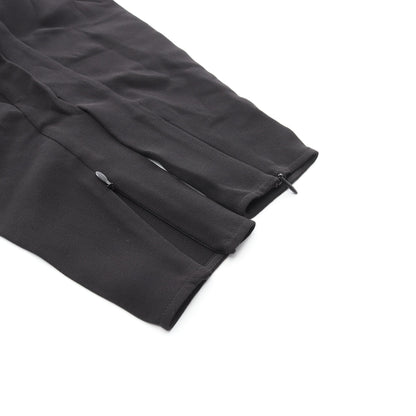 Emelia Pleated ワンピース シルク ブラック 袖ファスナー バーバリー ワンピース BURBERRY