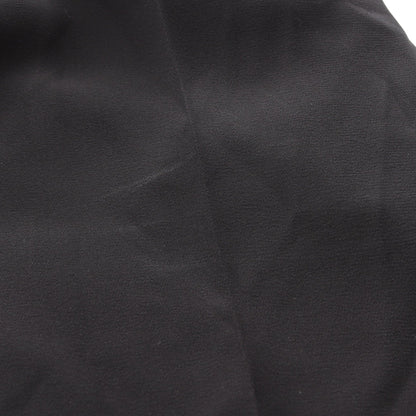 Emelia Pleated ワンピース シルク ブラック 袖ファスナー バーバリー ワンピース BURBERRY