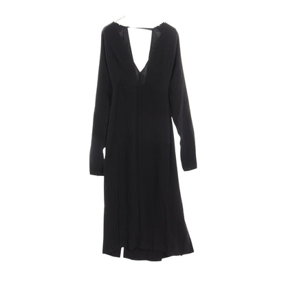 Emelia Pleated ワンピース シルク ブラック 袖ファスナー バーバリー ワンピース BURBERRY