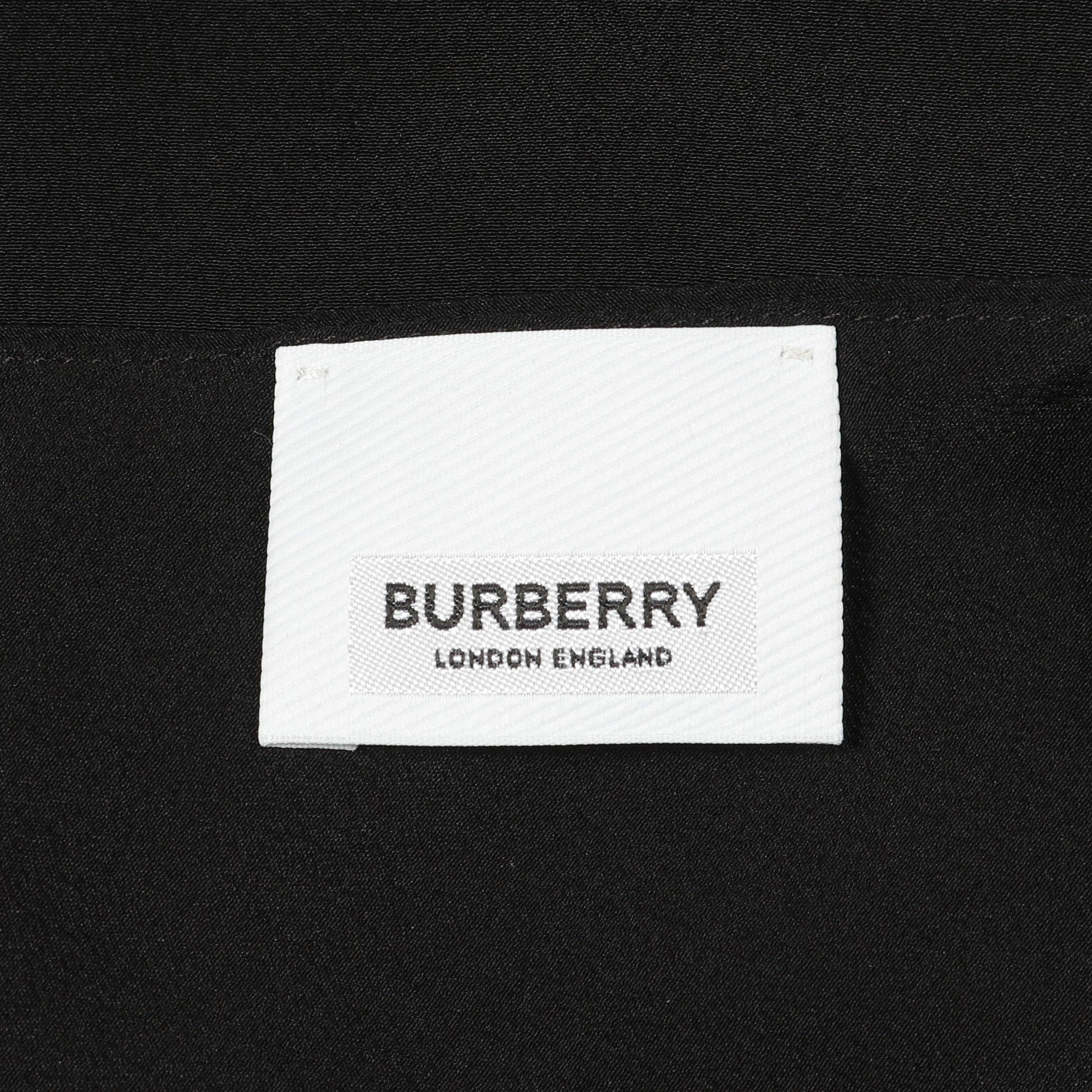 ワンピース プリント シルク ホワイト ブラック ブラウン アシメントリー バーバリー ワンピース BURBERRY