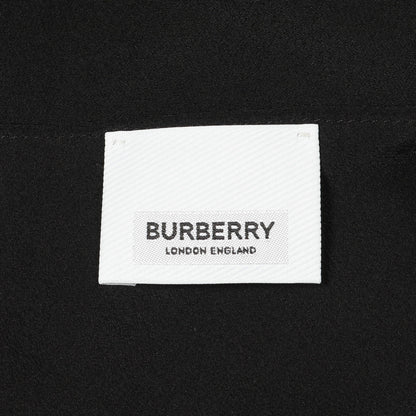 ワンピース プリント シルク ホワイト ブラック ブラウン アシメントリー バーバリー ワンピース BURBERRY