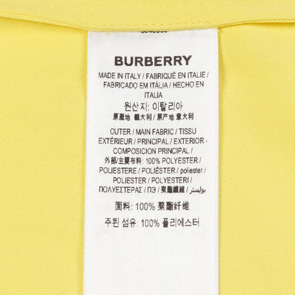 シャツ 長袖 ポリエステル イエロー バーバリー トップス BURBERRY