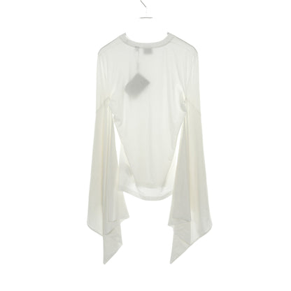 カットソー Tシャツ ビスコース ホワイト 変形デザイン バーバリー トップス BURBERRY