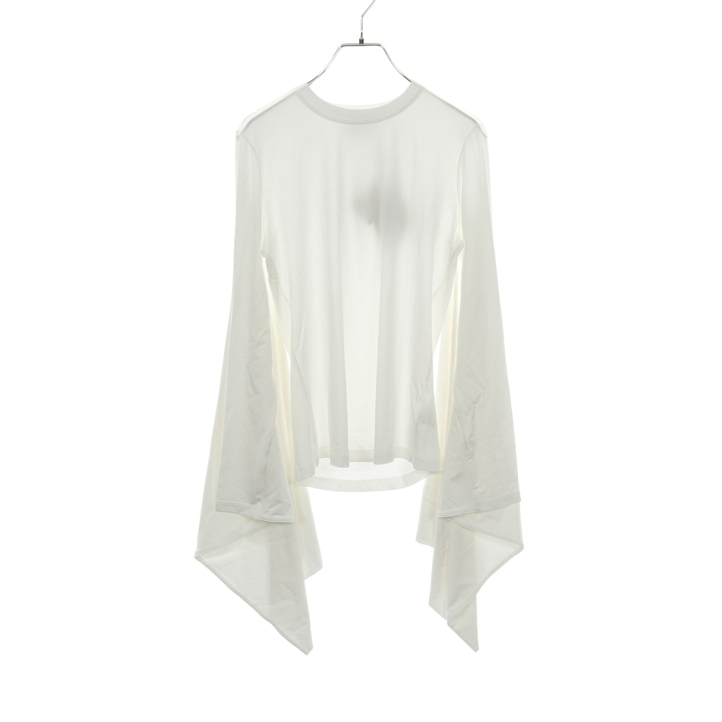 カットソー Tシャツ ビスコース ホワイト 変形デザイン バーバリー トップス BURBERRY