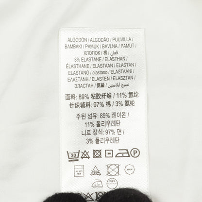 カットソー Tシャツ ビスコース ホワイト 変形デザイン バーバリー トップス BURBERRY