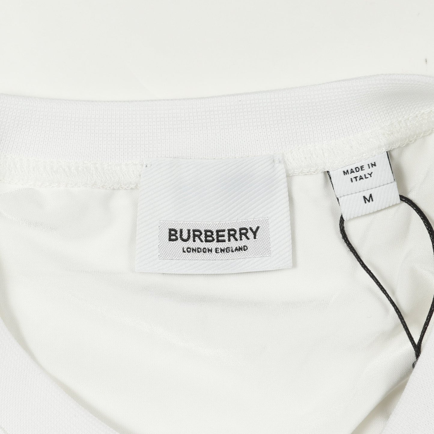 カットソー Tシャツ ビスコース ホワイト 変形デザイン バーバリー トップス BURBERRY