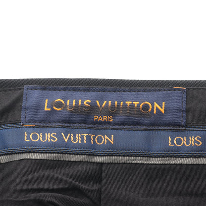 スラックス トラウザーズ ウール ブラック 裾ファスナー ルイヴィトン ボトムス LOUIS VUITTON