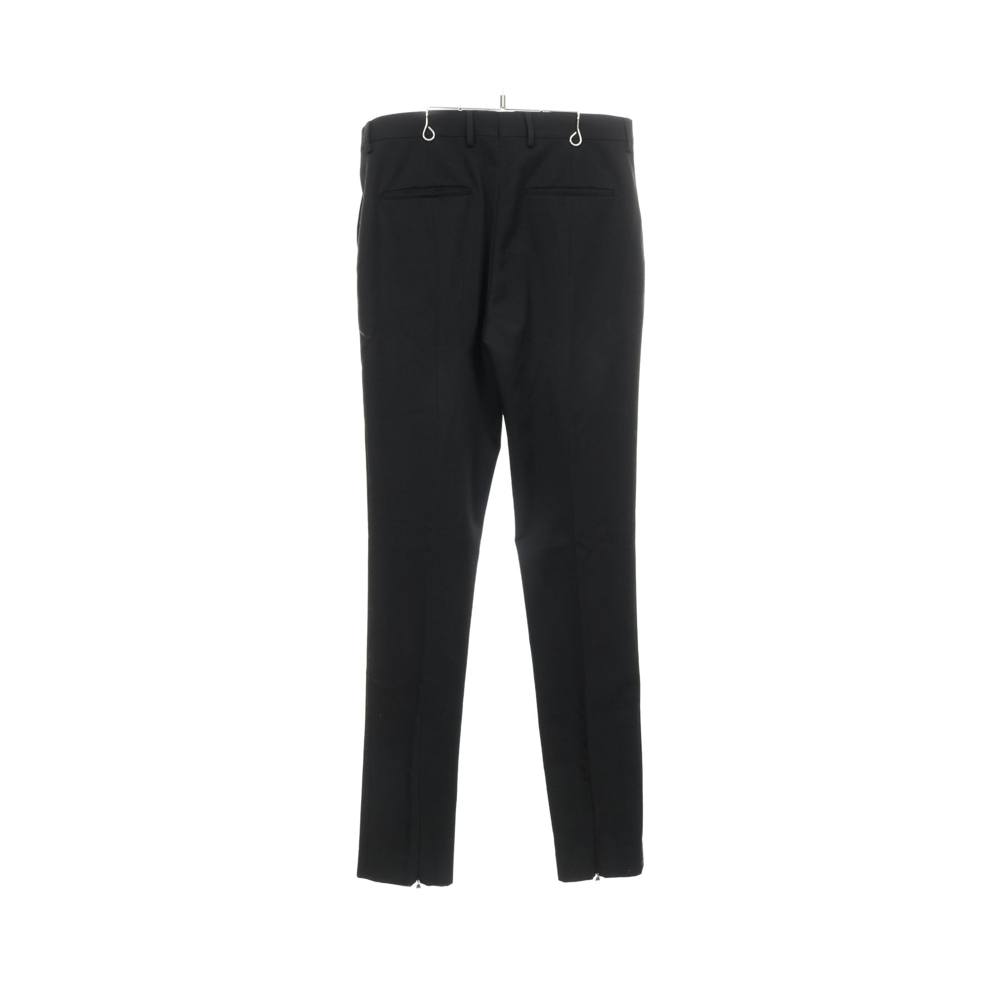 スラックス トラウザーズ ウール ブラック 裾ファスナー ルイヴィトン ボトムス LOUIS VUITTON