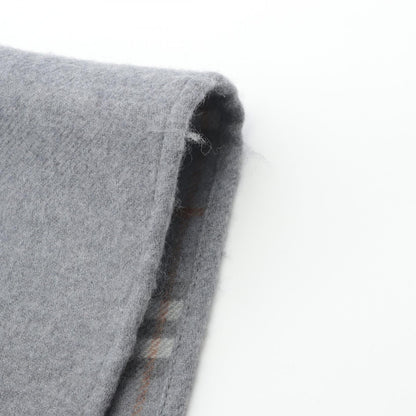 ケープ ポンチョ チェック ウール グレー リバーシブル バーバリー アウター BURBERRY