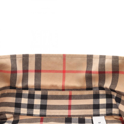 ノバチェック シャツ 長袖 ロゴプリント コットン ベージュ マルチカラー バーバリー トップス BURBERRY