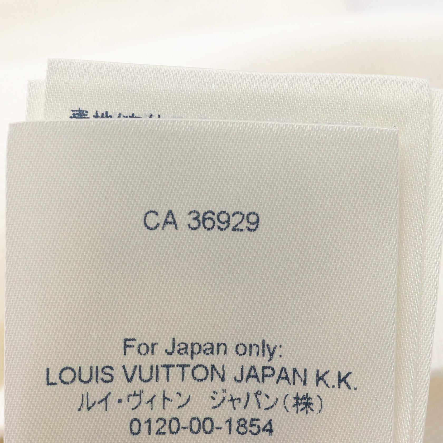 END GOAL エンドゴールLV ニット クルーネック 半袖 コットン オフホワイト ブラック ルイヴィトン トップス LOUIS VUITTON