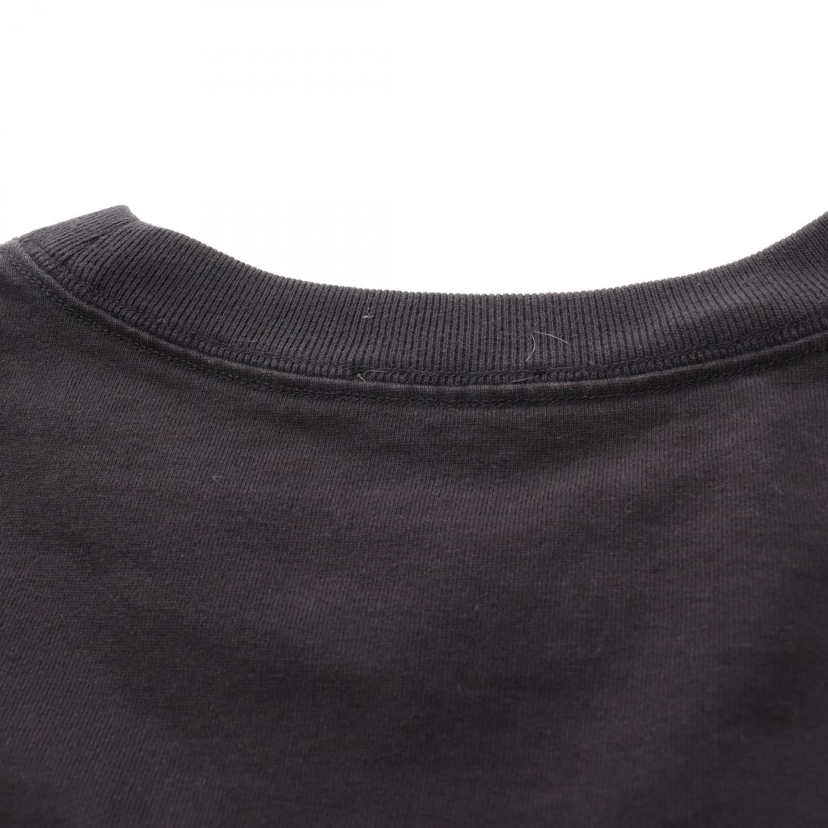 Tシャツ クルーネック 半袖 ロゴ刺繍 コットン ブラック ディオール トップス DIOR