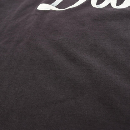 Tシャツ クルーネック 半袖 ロゴ刺繍 コットン ブラック ディオール トップス DIOR