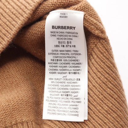 アイコンストライプトリム セーター ニット クルーネック カシミヤ ライトブラウン マルチカラー バーバリー トップス BURBERRY