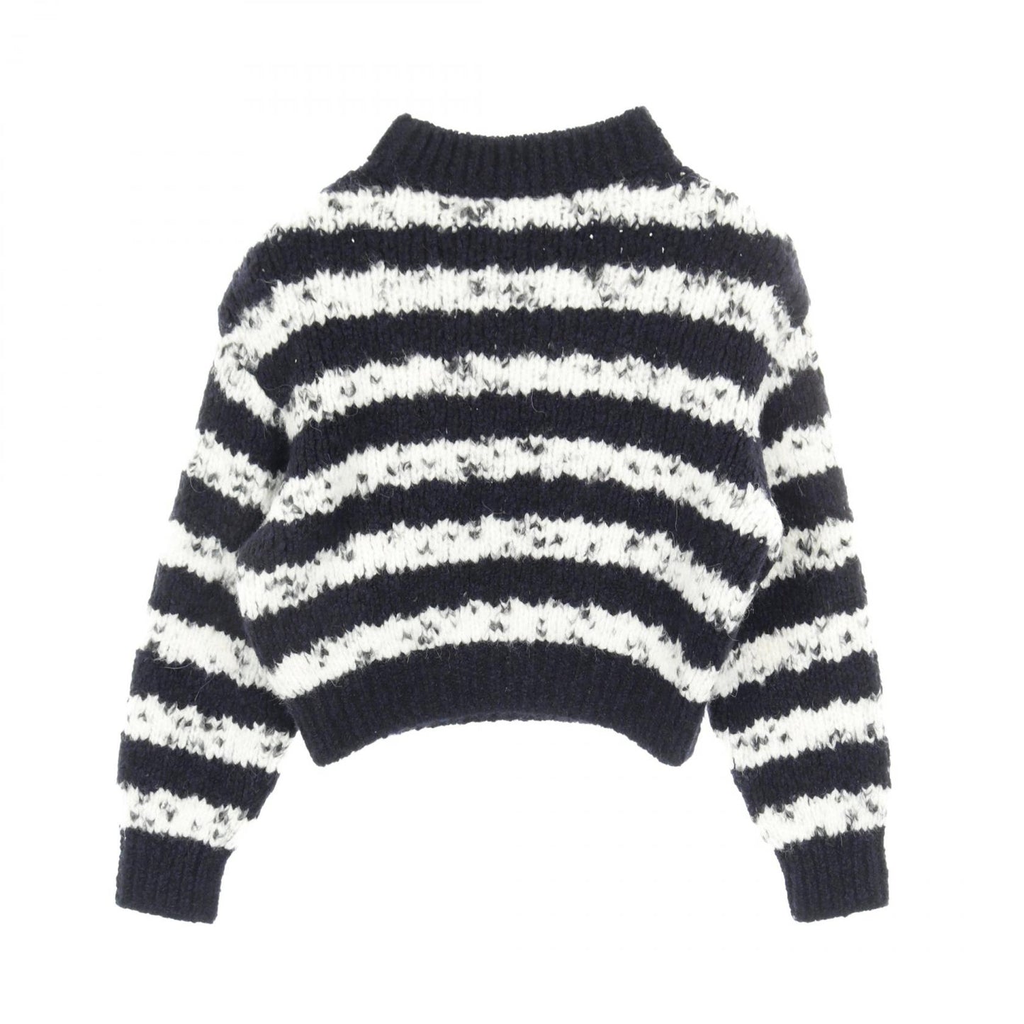 ココマークボタン ニット ボーダー カシミヤ ウール ネイビー ホワイト シャネル トップス CHANEL