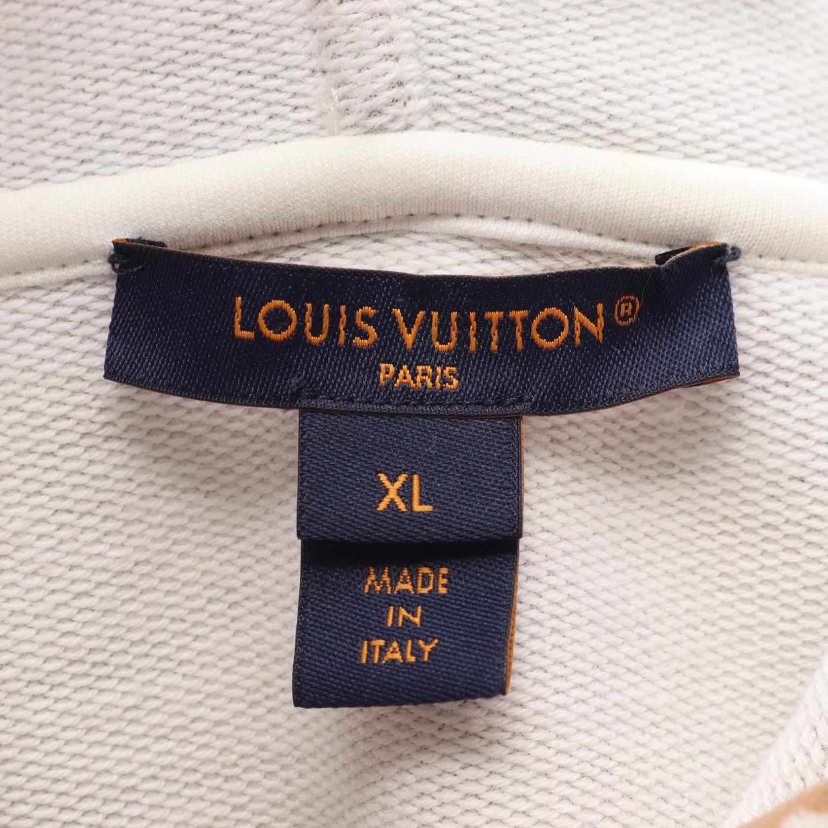 LOUIS VUITTON ルイ・ヴィトン パーカー モノグラム タウアリング モノグラム タウアリング プルオーバーパーカー コットン ベージュ