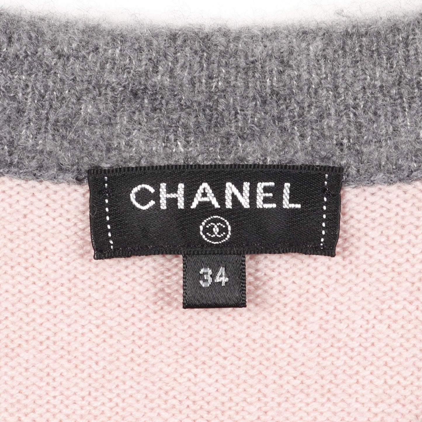 ココマークボタン ニット カーディガン カシミヤ ピンク グレー シャネル トップス CHANEL