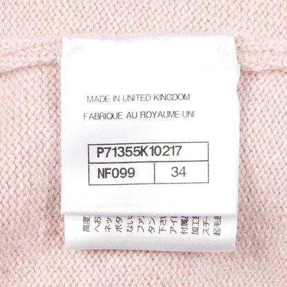 ココマークボタン ニット カーディガン カシミヤ ピンク グレー シャネル トップス CHANEL