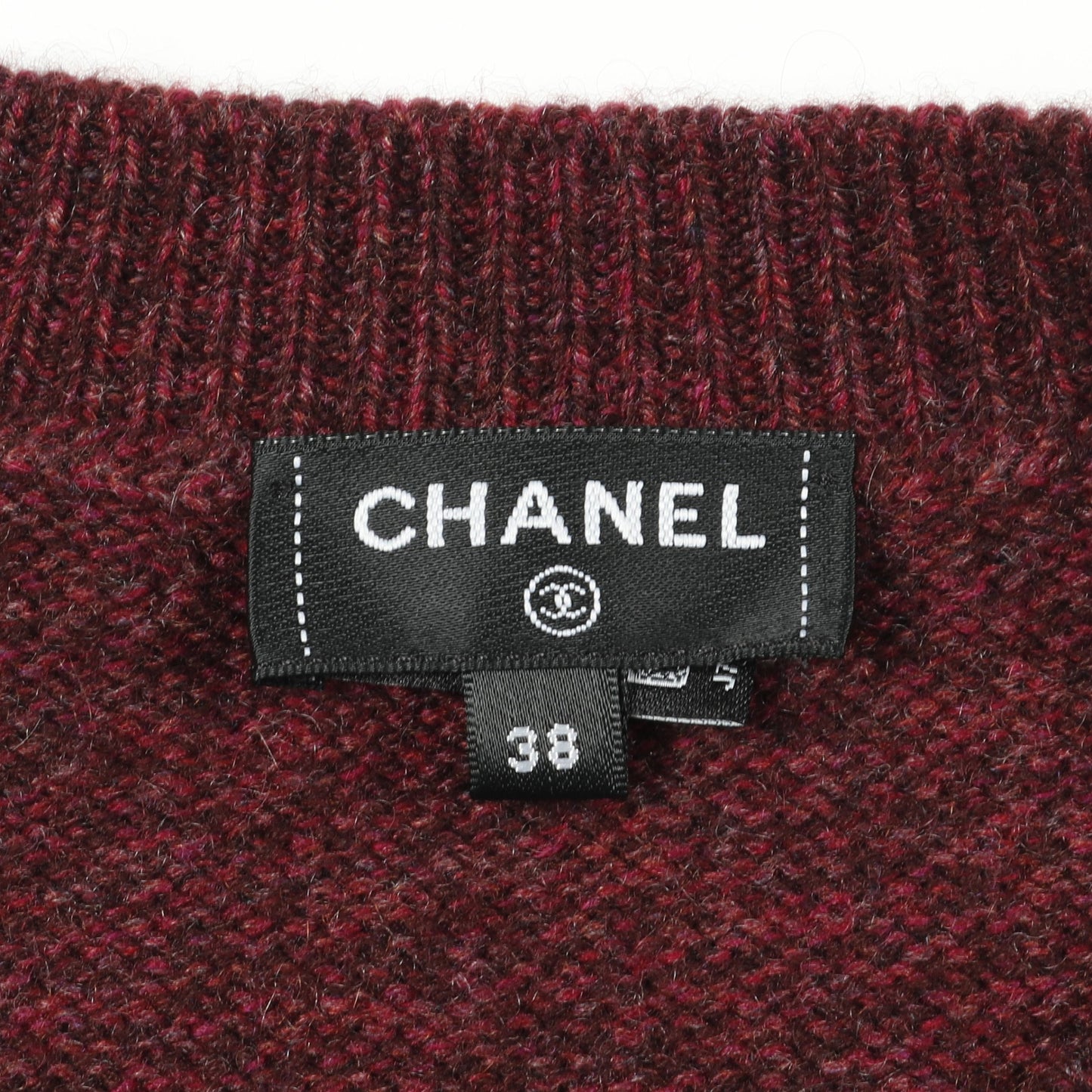 ココマーク ニット ロゴワッペン カシミヤ ボルドー シャネル トップス CHANEL