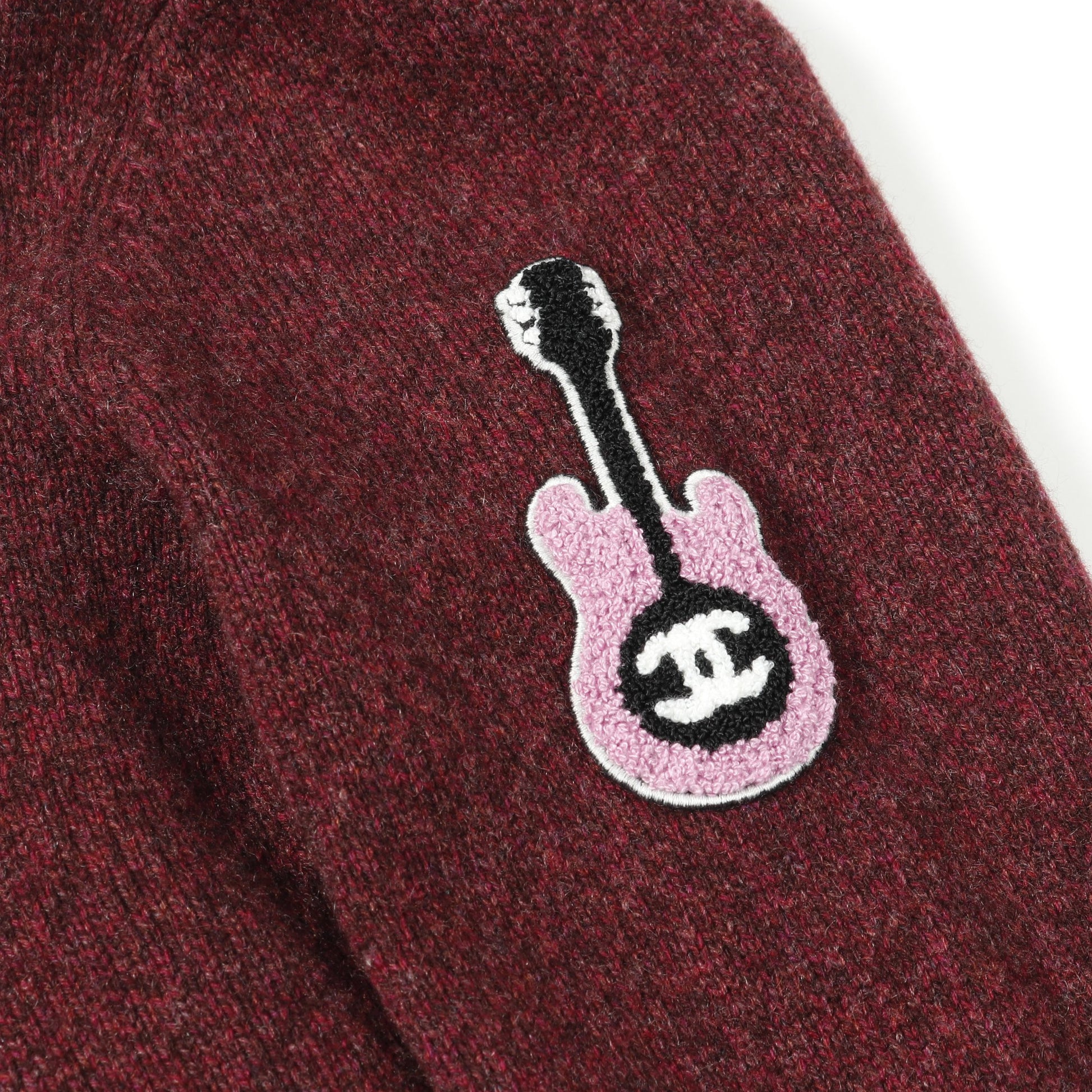 ココマーク ニット ロゴワッペン カシミヤ ボルドー シャネル トップス CHANEL
